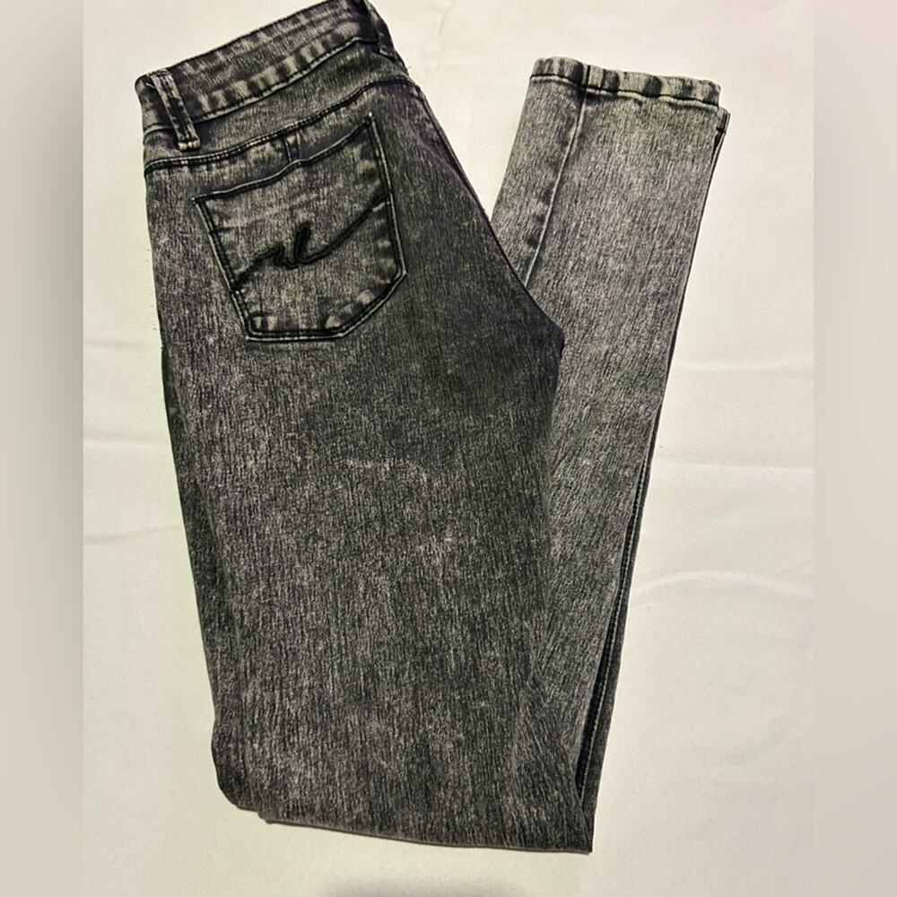VTG Y2K Icon Apparel acid wash low tide I stretch skinny jeans. Size 6 - Picture 3 of 7
